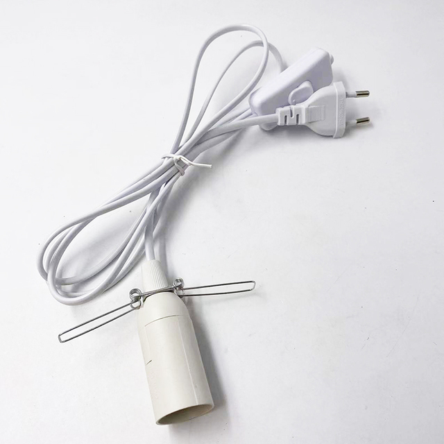 E14 303 Switch Cord Wire Light Switching Plug Power Switch 1.8m Line Cable LED Lamp EU US Plug Model Himalayan Salt Lamp Holder