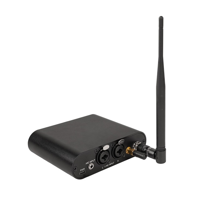INDA XLR & Microphone Inputs Silent Disco Transmitters (RF890/RF998B/RF770) 2000mAh Big Battery 3-5 Channels 300M Range Charger