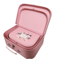 Valise en carton rigide personnalisée fabriquée à la main boîte-cadeau avec poignée pour chaussettes, chaussures, vêtements, emballage, gaufrage, impression offset CMJN