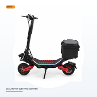 Trottinette électrique double 3000W, batterie 60V 23Ah, autonomie 60KM, vitesse 75KMH, pneus pneumatiques 12 pouces, freins hydrauliques, entrepôt Europe