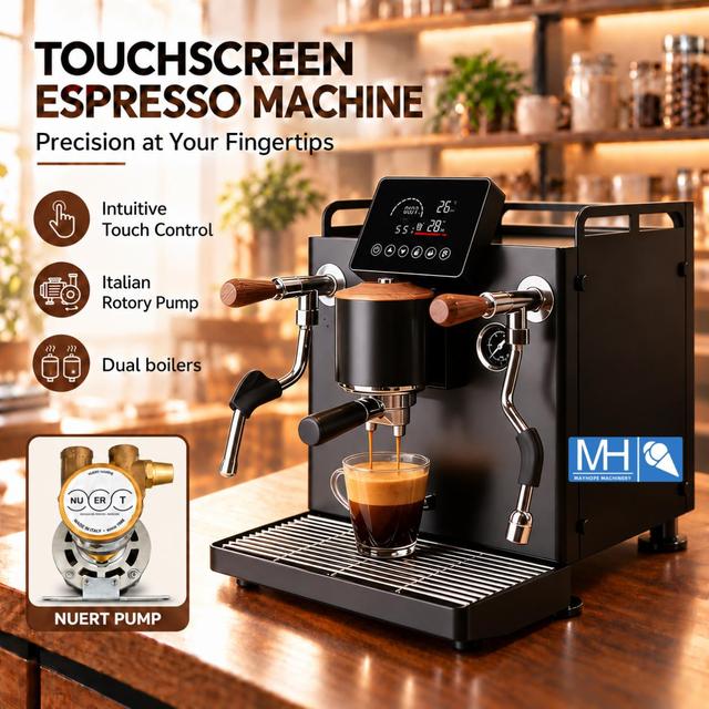 Stainless Steel  Vibration Pump Single Group Rocket Espresso Lelit Coffee Machine E61 Commercial Espresso Machine