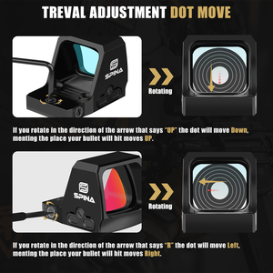 Spina Quang Học 1X <span class=keywords><strong>Red</strong></span> <span class=keywords><strong>Dot</strong></span> Sight Hợp Kim Nhôm Scorner 1x22x25 Không Thấm Nước Phản Xạ Tầm Nhìn Cho Tầm Nhìn Tốt Săn Bắn - Product Image 4