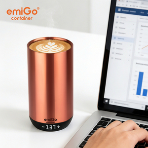 Vaso Térmico Portátil EmiGo <span class=keywords><strong>de</strong></span> 415 ml/14 oz, Taza <span class=keywords><strong>de</strong></span> Café Inteligente <span class=keywords><strong>de</strong></span> Acero Inoxidable con Control por Aplicación, Taza con Temperatura Constante - Product Image 3