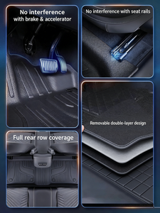 Tappetini Auto in TPE Impermeabili e Antimacchia Facili da Pulire per Volkswagen VW <span class=keywords><strong>Jetta</strong></span> Oval <span class=keywords><strong>Mk5</strong></span> 2006-2010 - Product Image 3
