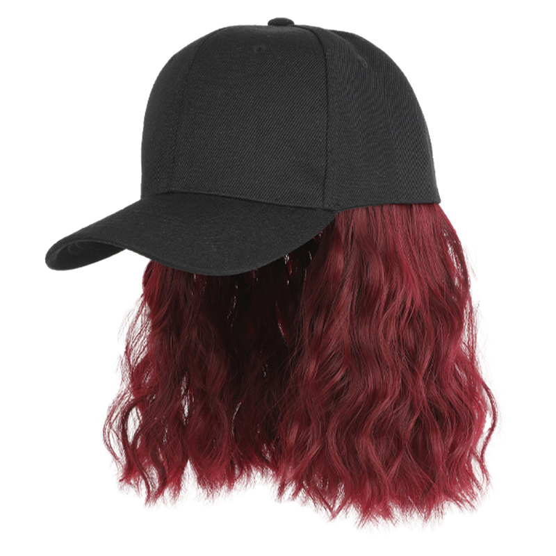 Casquette baseball noire bordeaux
