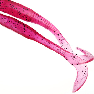 Señuelo blando de 12.5 cm, morado, con cola de espada, cebo artificial biónico para pesca de lubina en agua dulce, señuelo de silicona. - Product Image 1