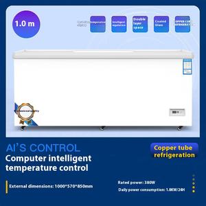 Zhu Feng Supermercado Congelador horizontal de gran capacidad Gabinete de almacenamiento en frío horizontal para exhibición de carne congelada Refrigerado - Product Image 6