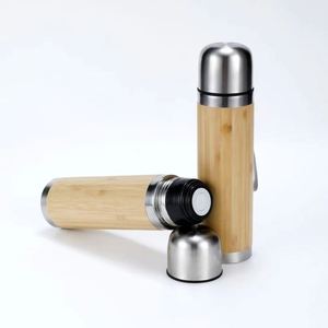 Tasse de voyage isotherme en acier inoxydable avec infuseur à thé rond en bambou et logo personnalisé, cadeau d'entreprise en gros - Product Image 5
