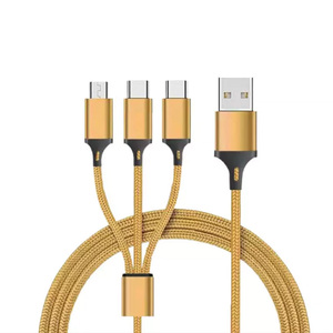 Cable USB Universal Multifuncional 3 en 1 con Muestra Gratis para Carga y Datos, Compatible con Micro USB y Tipo C - Product Image 1
