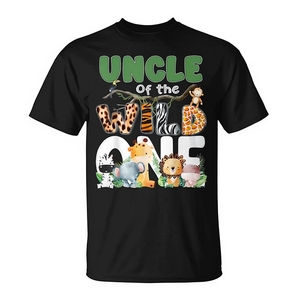 Camiseta a juego familiar con diseño de safari para el primer cumpleaños de Uncle Of The Wild One - Product Image 2