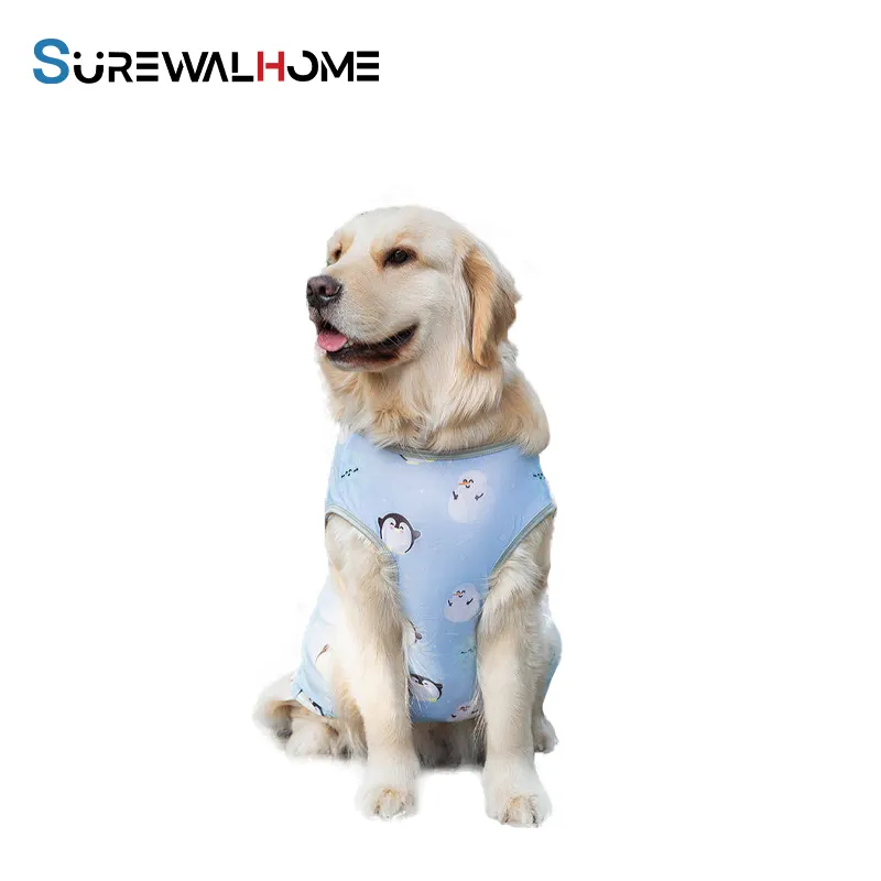 SUREWALHOME 하이 퀄리티 뜨거운 판매 애완 동물 티셔츠 통기성 부드러운 개 의류