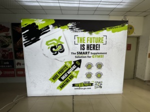 ขาตั้งกล่องไฟแสดงนิทรรศการ SEG สี่เหลี่ยมผืนผ้าปรับแต่งได้ตกแต่งในร่มด้วยกรอบอลูมิเนียม - Product Image 4