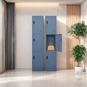 Armoire de rangement en métal de haute qualité pour salle de sport, école, bureau-Casiers en acier durables avec serrure à clé - Product Image 1