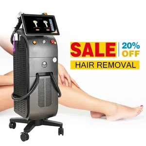 2023 Weifang Double-Handle Diode Laser Hair Removal Machine 755/808/1064 Titanium Beauty Salon Equipment Mini Standing Cooling