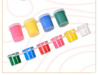 Fournitures de peinture acrylique professionnelles 5ML 12 couleurs de peinture artisanale avec 2 pinceaux pour les projets d'art et de bricolage