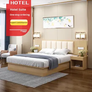 Ensemble complet <span class=keywords><strong>de</strong></span> meubles d'hôtel personnalisés pour chambre standard <span class=keywords><strong>avec</strong></span> <span class=keywords><strong>lit</strong></span> king-size Fournisseurs <span class=keywords><strong>de</strong></span> meubles d'hôtel en bois - Product Image 3