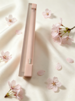 Palette de maquillage vide à 10 grilles avec couvercle transparent et base rose pour fard à paupières personnalisé et cosmétique