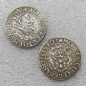 Pologne 1615 : ORT SIGIS III - GEDANENSIS Pièces de monnaie commémoratives de style antique, cadeaux, décoration de la maison - Product Image 1