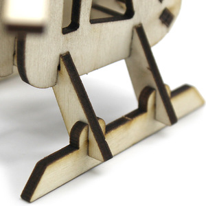 Kit de modelo de helicóptero de madera, juguete educativo de ciencia de montaje manual para niños de 4 a 6 años, diseño de forma geométrica - Product Image 3
