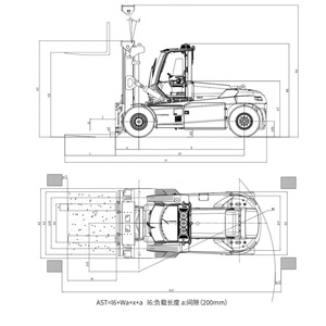 Electric Ride-On Forklift CPD140 Heavy Duty Battery Forklift with 900mm Load Center, Pneumatic Tires, Industrial & Warehouse Use - Product Image 4