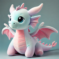 Jouet de mascotte en peluche de dragon personnalisé fait à la main ODM cadeau d'animal en peluche personnalisé pour les amis et la compagnie