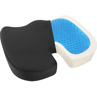 Coussin de siège ergonomique en mousse à mémoire de forme avec gel rafraîchissant pour chaise de bureau et siège de voiture, soutien orthopédique de la colonne vertébrale pour le confort et le soulagement