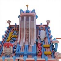 Grand château gonflable dôme avec toboggan trampoline extérieur, jouet éducatif interactif parent-enfant pour centre commercial, en PVC, pour divertissement