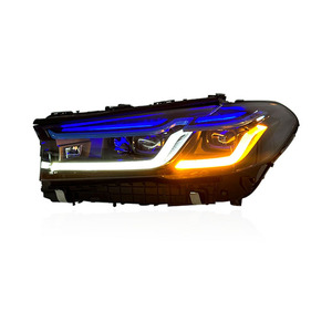High Quality Thunder M5 Blue Eyebrow <b>LED</b> Laser Headlights for 18-23 5 Series G30 G38 White <b>Light</b> ABS Fit Front High Quality <b>LED</b> - Product Image 2