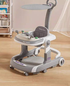 Girello per Bambini Regolabile in Plastica Anti-O-Legs Anti-Ribaltamento Passeggino Multifunzionale per l'Apprendimento Giocattoli per Bambini 6 Mesi-3 Anni - Product Image 4