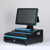 Mesin All In One Touch Pos dengan Printer Tampilan Pelanggan dan Komputer Sistem Pos Laci Uang Tunai untuk Toko Ritel Supermarket