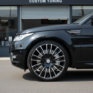 Nuovo Cerchio Concavo in Lega di Alluminio YQ Nero 8J/9.5J 45 ET 5x120 PCD 72.6x63.4 CB con Bullone per Sostituzione <span class=keywords><strong>Velar</strong></span> - Product Image 3