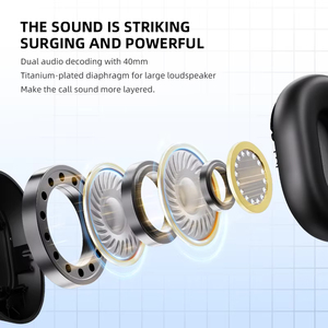 Auriculares Inalámbricos BT6.0 Híbridos con Cancelación de Ruido Activa (ANC), 50H, Audio Espacial 360, Plegables, HiFi Bass, para Juegos, con Micrófono - Product Image 2