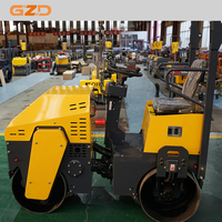 Compacteur à rouleaux vibrant autoporté GZD, 1000 kg, 35 KN, pour travaux routiers – Fournisseur d'usine