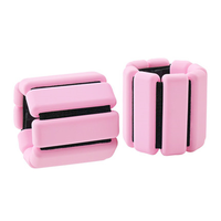 Brazalete de Silicona Multicolor Ajustable con Cierre de Cremallera y Peso de Hierro para Entrenamiento de Fuerza en Muñeca y Tobillo