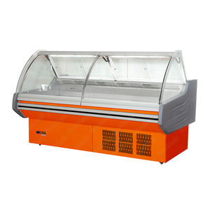 Grote Gebogen Glazen Snack Gekoelde Kast Deli Vlees Vitrine Vitrine Koelkast - Product Image 5