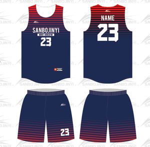 Divise da basket personalizzate HBG sublimazione tackle twill adult youth basketball wear set da basket traspirante e ad asciugatura rapida - Product Image 4