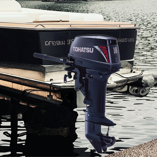 Outboard Marine Engine New Condition Gasoline Fuel 2-Stroke 18HP Thruster Boat Engines with Propeller Motor Engine TOHATSU