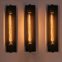 Rétro Style Industriel Fer Applique Couloir Escalier Restaurant Loft Chambre Lampe De Chevet Maison Décor Intérieur LED Éclairage