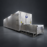IQF Tunnelvriezer Hoge Efficiëntie Voor Kreeftenstaarten Voedselveilig Individuele Snelvriesmachine Op Maat