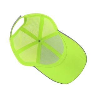 Casquette de camionneur de <span class=keywords><strong>Construction</strong></span> personnalisée jaune Hi Vis, casquette de Baseball réfléchissante de sécurité, casquette de Sport pour hommes, casquette de visibilité améliorée - Product Image 3