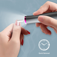 APROMS Mini perceuse à ongles USB en acier inoxydable 35000 tr/min, portable, haute vitesse, pour manucure, pédicure, polissage, cuticules et callosités