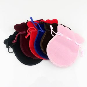 Custom Size and Shape Velvet Drawstring Jewelry Dust Bag with logo Printing for Bracelets, <b>Necklace</b> Cosmetic <b>Storage</b> & Packaging - Product Image 6