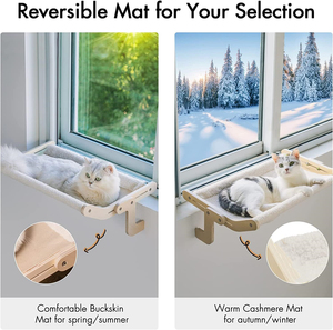 AFP-Perchoir durable d'intérieur pour fenêtre de style salon, hamac pour chat peu encombrant, lit suspendu pour chat avec ventouse forte - Product Image 5