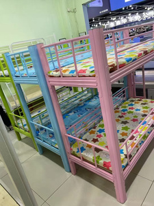 Ijzeren Stapelbedden Voor Kinderen Met Hoge En Lage Niveaus Voor Kleuterschool En Slaapkamer Ijzeren Frame Bedden - Product Image 5