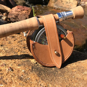 Bolsa de almacenamiento para carretes de pesca con mosca, bolsa de almacenamiento para bobinas de línea de pesca, estuche de cuero, bolsa para cañas y carretes de pesca en roca, pesca personalizada - Product Image 3