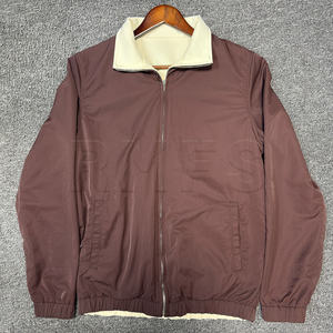 Jaket Universitas pria & atasan lengan panjang <span class=keywords><strong>2</strong></span> dalam 1 kelas berat Solid musim gugur dapat dibalik gambar penghangat lembut sentuhan - Product Image 5