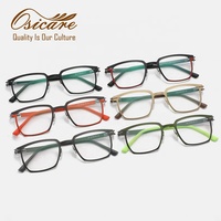 Montures de lunettes optiques de marque sans vis, de qualité supérieure, colorées, pour hommes, pour ordinateur, vente en gros