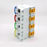 Caja de conexiones unipolar de la serie UKK de distribución, uno en varios cables de alimentación, conector eléctrico, bloque de terminales de carril Din 80-500A