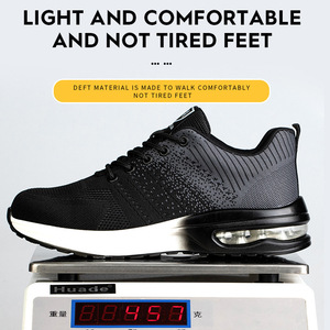 Chaussures <span class=keywords><strong>de</strong></span> travail à embout d'acier pour femmes, anti-écrasement, anti-perforation, bleues, respirantes, légères, avec coussin d'air, chaussures <span class=keywords><strong>de</strong></span> sécurité ESD - Product Image 5