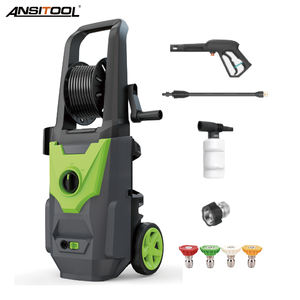 מכונת שטיפה בלחץ חשמלית מקצועית ANSITOOL, אוטומטית לחלוטין, עם מסך מגע LCD, נירוסטה, 110 בר - Product Image 6